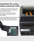 Top Shelf Wifi 802.11ac Wireless Network Module For Zebra Zd411 Zd611 Thermal Desktop Printers with safety instructions and printer.