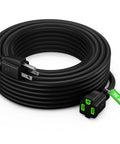 Indoor Extension Cord 30 Ft 16 Gauge Heavy Duty SJTW ETL Listed 3 Prong Power Cord 120V Electronics Black Green Indicators
