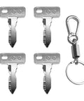 4 Pack Golf Cart Ignition Keys Replacement 1012505 For Club Car DS 1982 Up Precedent DS 2004 Up Tempo Gas 2018 Up EZGO