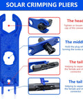Solar Panel Connector Kit With 60 Pieces Male And Female Connectors spanner wrench diagram showing use for tightening and separating