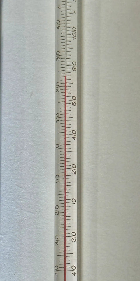 Pocket Lab Thermometer With Dual Reading Liquid In Glass For Field And Home Use, -40 To 50 C And -40 To 120 F, 6.25 Inches, Full Immersion, Red Alcohol Fill, Accurate To 1 C For Quick Readouts.