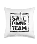 Dope Soaring Sailplane Throw Pillow 16x16 Multicolor With Pilot Vibe For Glider Team Fans Flying Enthusiasts Perfect Gift