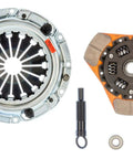 Premium Heavy Duty Stage Two Ceramic Clutch Kit Straight Bolt Up For 1994 To 2005 Mazda Miata showing clutch assembly and components.