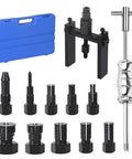 12 Piece Motorcycle Blind Hole Collet Bearing Puller Tool Kit Pro Grade With Storage Box And 8 To 32 Millimeter Collets