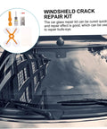 Car Windshield Crack Repair Kit For Quick Chip Fix And Auto Glass Restoration DIY Windshield Repair Tool with yellow applicator.