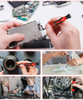 All In One 122 In 1 Precision Electronics Screwdriver Kit With 101 Magnetic Bits And 21 Essential Tools In A Portable Case Red