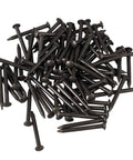 Black Round Head Miniature Wood Screws Nails For Furniture Decor 0.71 Inch Long 1.8 Cm Small Nails Pack Of 50