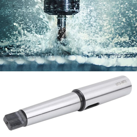 Morse taper MT3-MT2 drill sleeve adapter in silver high-speed steel, fully ground hardened extension socket