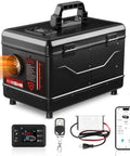 Portable Diesel Parking Heater 12V And 24V Dual Voltage 8Kw Heavy Duty Toolbox Design with Bluetooth remote and control panel.