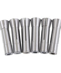 Pro Grade Twenty Three Piece R8 Mill Collets Set With Internal Seven Sixteenths To Three Quarters Inch Range, steel construction group view