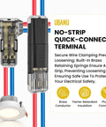Heavy Duty 62 Piece Solderless Wire Tap Connector Kit Featuring Five Quick Snap Sizes For Zero Fuss Low Voltage Wiring And Dead Simple Diy Connections That Make Splicing A Breeze, showcasing no-strip quick-connect terminals for secure wiring.