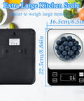 Waterproof Pro Grade Digital Kitchen Scale With IP67 Rating 10Kg Capacity 0.1g Precision, displaying blueberries on the scale.