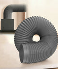 Heavy Duty Flexible PVC Aluminum Dryer Vent Hose For Range Hood And Exhaust Fans Insulated Duct Pipe HVAC Venting Air Ducting 170mm By 2m 6.7ft By 6.6ft Built To Last Smooth Interior And Triple Layer Durability in coiled form