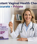 6-in-1 Vaginal Health Self Check Kit for Women, At Home pH Balance Monitor, BV and Yeast Screen, Microbiota Health Check, Easy Self Screen for Intimate Wellness, Track Discharge, Odor, Itching Symptoms, doctor holding test strip
