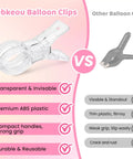Comparison of 10 Pack Balloon Arch Clips 3.5 Inch Transparent Plastic Spring Clamps vs other clips