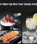 Compact Portable Ice Maker With Lightning Fast Freeze And Whisper Quiet Motor Runs Smooth For Home Bars And Tiny Spaces Drops Crisp Cubes in drink and sushi settings.