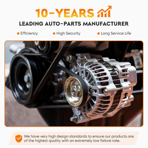 Heavy Duty High Output Alternator Replacement For Honda Odyssey 2008 To 2010 Pilot Ridgeline 2009 To 2011 Acura MDX TL RL TSX 2009 To 2014 ZDX 3 5L And 3 7L V6 Engines Tested For Heat And High Power Demands Direct Fit And Long Lasting Performance installed in engine