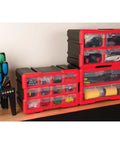 12 Drawer Interlocking Tool Storage Cabinet With Ball Bearing Slides For Garage And Workshop Heavy Duty Tool Organizer