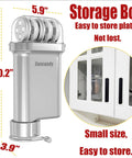 Heavy Duty Metal Pasta Press Attachment For KitchenAid Stand Mixer and storage box inside cabinet
