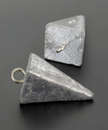 Pyramid Lead Fishing Sinkers For Saltwater 3oz Each 5 Pack Beefy Pyramid Weights For Long Casts And Quick Sinking Ideal For Sandy Or Muddy Bottoms And Strong Currents
