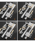 Heavy Duty Side Mounted Ball Bearing Drawer Slides Silent Easy Glide Telescopic Folding Cabinet Insert With Full Extension Roomy Access Cold Rolled Steel Built Tough For Daily Grind At Twenty Inches, showcasing different installation angles and components.