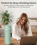 Game Changer In Your Diaper Bag Portable Breast Milk Cooler Bottle With All Day Cooling keeping your fresh supply icy cold on the go, 11.6in tall.