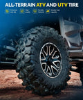 145/70-6 ATV UTV Go Kart Tires, 4-Ply Mud-Ready All-Terrain Off-Road Tires Set of 2 for Tough Trails and High Grip Performance