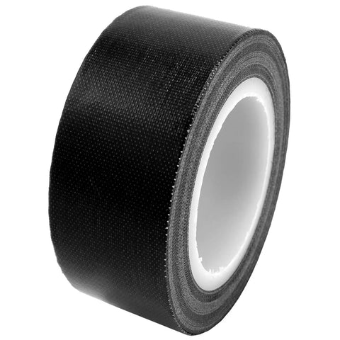 Heavy Duty PTFE Heat Resistant Tape For Transfer And Insulation, 25mm Wide By 10m Roll, Black Film Adhesive Tape With Silicone Coating