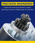 Close-up of Steel Gear Starter Replacement For Briggs And Stratton 7HP To 22HP Engines, precision engineered gear with 16 teeth