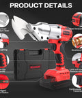 Milwaukee M18 18V Battery Cordless Metal Shear Cutter With 295 Feet Pounds Torque Power, featuring chromium-vanadium blades and non-slip handle.