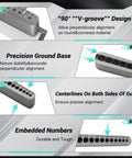 Pro Grade DIY-Friendly Portable Drill Guide For Straight Holes With 17 Drill Sizes From 1/8 To 3/8 In 1/64 Inch Increments features