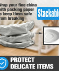 Move Day Must Have Packing Paper For Moving And Shipping Newsprint Sheets 27x15 Inches, 100 Sheets, wrapping fragile dishes.