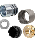 Marine Propeller Lock Set Featuring Three Quarter Inch 16 Thread Locking Nut With Free Spinning Collar For Mercury MerCruiser And OMC