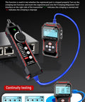 RJ45 Network Cable Tester With PoE And NCV Check, Cable Length Meter, Port Flashing Indicator, Supports CAT5 CAT6 CAT6a CAT7