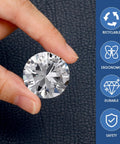 Top Notch Crystal Upholstery Tacks Set Of 60 Dope Diamond Furniture Buttons in hand showcasing clean silver design.