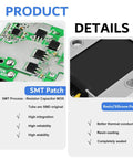 Details of Beefy 12V To 24V DC Boost Converter Module, SMT components and resin potting features.