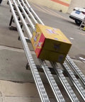 Heavy Duty Conveyor Belt With Straight Plastic Rollers 30cm by 250cm for Light Duty Workloads, box on roller conveyor