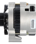 Side view of Professional NEW Beefed Up Alternator For Cars And Trucks With One Hundred Percent Fresh Internal Components.