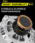 Close-up of Upgraded 100A 12V Alternator For Toyota Camry, Corolla And RAV4, Clockwise 6-Groove Pulley, OE 27060-25010