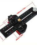 Rock Solid Aluminum Thin Rip Jig For Precision Woodworking Projects built tough with measurement lines and adjustable knobs.