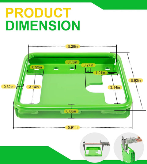 Universal Heavy Duty GPS Receiver Mounting Bracket Adapter PF81190 StarFire SF3000 SF6000 dimensions diagram