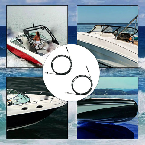 Beefed-Up Heavy Duty 19 Foot Boat Throttle And Shift Cable Set For 600A Gen I Remote Systems, Compatible With Mercury MerCruiser Force