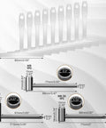 Guitar Truss Rod Wrench Set Of 23 Pieces For Gearheads With 4mm 5mm 1.2mm 1.5mm 2mm 2.5mm 3mm 3.2mm 4mm 4.7mm 5mm And 6.35mm 7mm 8mm Hex Box Wrenches Plus Fretboard Radius Gauge For Precise Neck Adjustments, with metric wrench sizes and hex sockets
