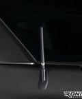 Truck Antenna For Ford F Series F 150 F 250 F 350 Super Duty Raptor Bronco Lightning And RAM 1500 Short 4 Inch Antenna Anti Theft Carwash Safe Easy Install Durable Aluminum Body installed on vehicle.