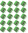 20 Pack 5mm 2 Pin Screw Terminal Block Connector For PCB Mount Arduino Projects 300V 10A Wire Range 22 To 14 AWG Easy Safe Wiring Durable High Quality