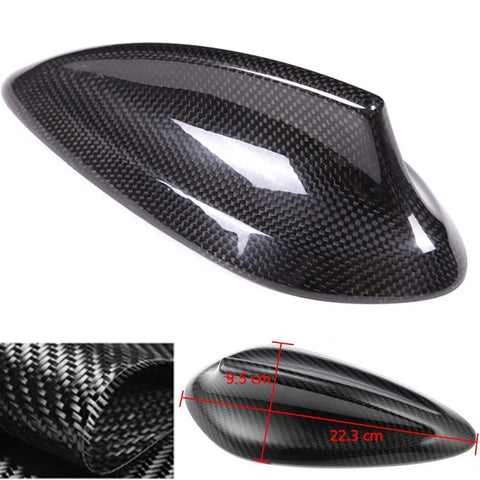 Black Real Carbon Fiber Antenna Cap Cover For BMW F30 F22 F32 F36 F80 F82 M3 M4 2013-2018 Direct Stick On Easy Install