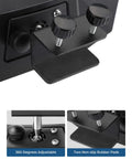 Close-up of adjustable bracket and rubber pads on Universal Marine Boat Rear View Mirror 10.5 Inch By 4 Inch Upgrade Ride Ready.