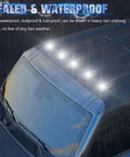 5 Pack White LED Cab Roof Marker Lights For Chevy GMC CK Pickup Trucks 1988 To 2002 Top Clearance Marker Lamps 12V Waterproof