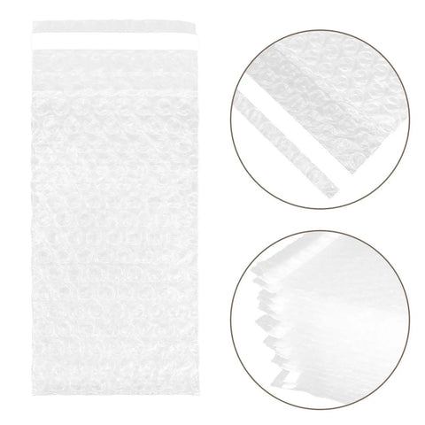 Self Adhesive Bubble Cushioning Pouches Made From PE Material 100 Pack Pro Grade Reusable Protective Bags For Electronics And Jewelry