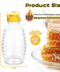 No Drip Honey Bottle Set For Easy Pouring 16 Oz Refillable Food Grade Containers With Leak Proof Flip Top Caps Ideal For Storage And Distribution